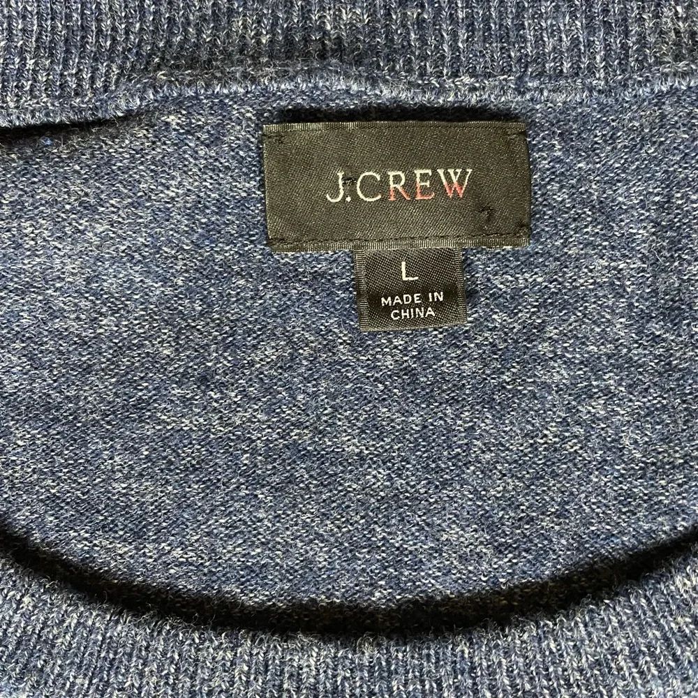 J. Crew Marled Crew Neck Cotton Sweater